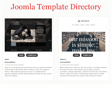 Tablet Screenshot of joomlatemplatedirectory.com